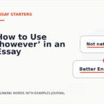 How to Use ‘however’ in an Essay