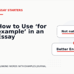 How to Use ‘for example’ in an Essay