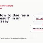 How to Use ‘as a result’ in an Essay