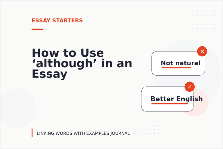 How to Use ‘although’ in an Essay How to Use ‘although’ in an Essay