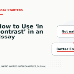 How to Use ‘in contrast’ in an Essay