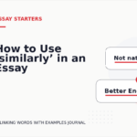 How to Use ‘similarly’ in an Essay