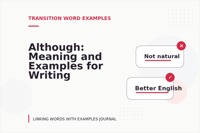 Although: Meaning and Examples for Writing Although: Meaning and Examples for Writing