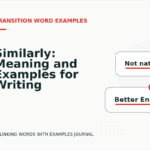 Similarly: Meaning and Examples for Writing
