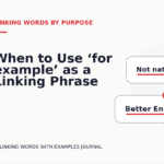 When to Use ‘for example’ as a Linking Phrase
