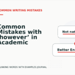 Common Mistakes with ‘however’ in Academic Writing