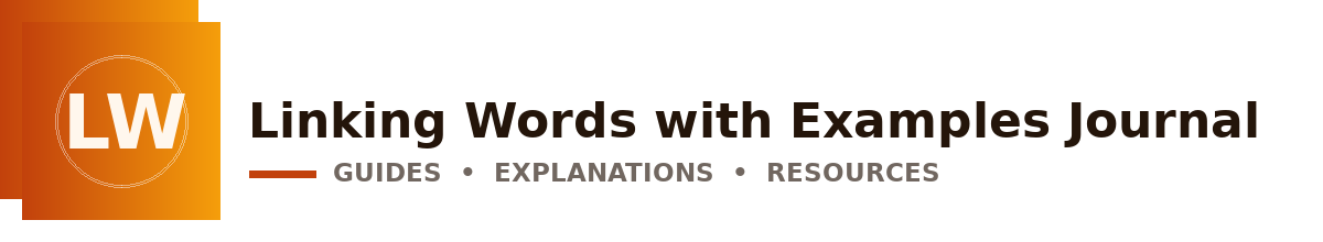 Linking Words with Examples Journal